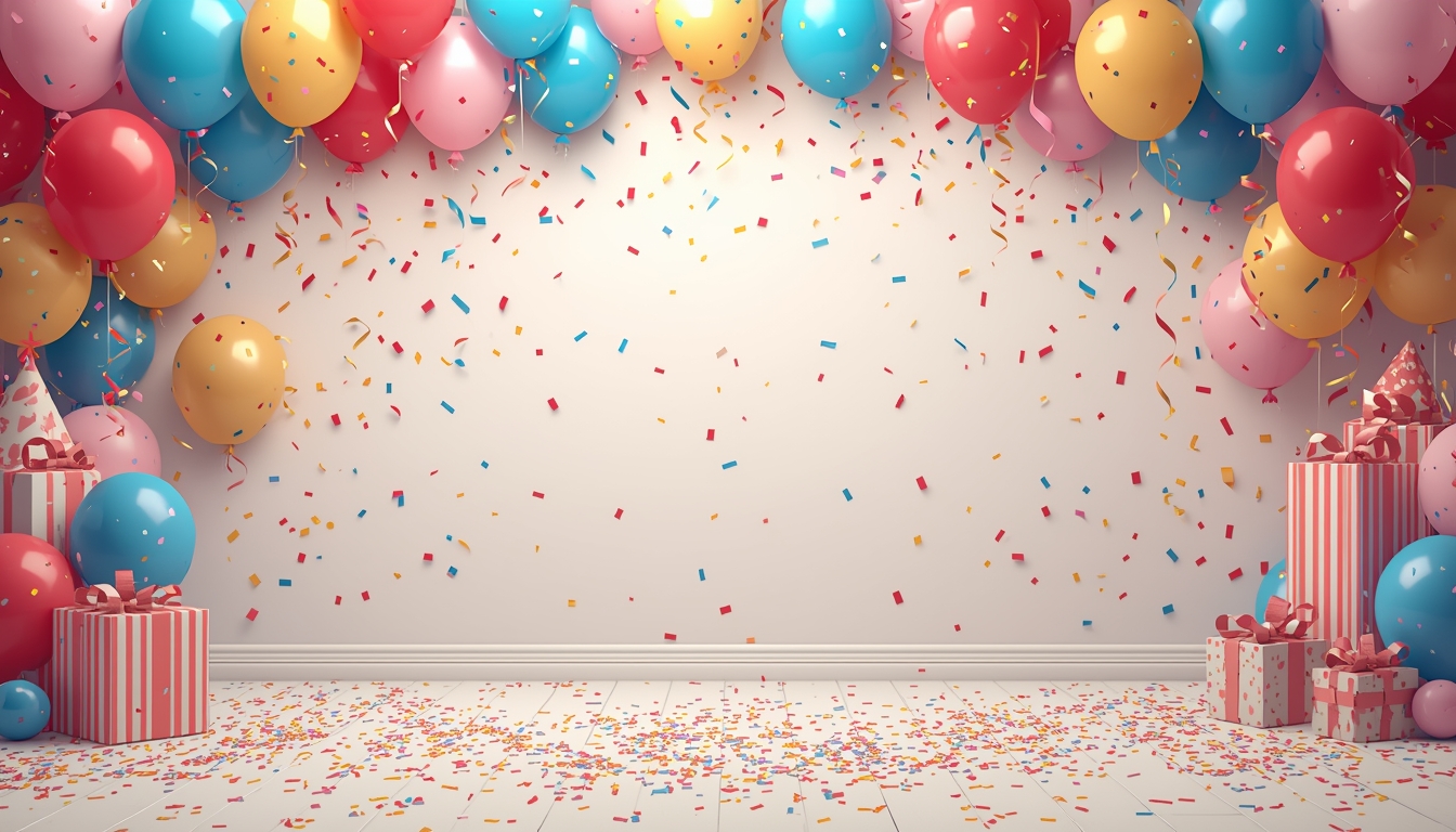 Kholvexxthun Festive Party Zone with balloons and confetti